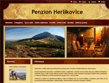 Tablet Screenshot of herlikovicepenzion.cz